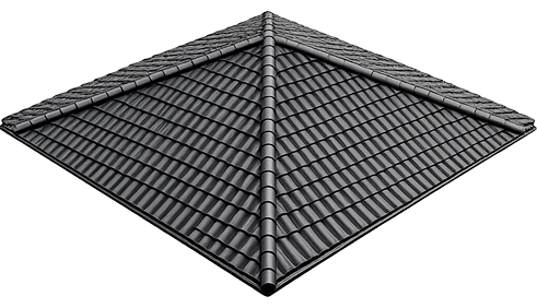Dach Heilig's Blechle Modern roof design with solar panels