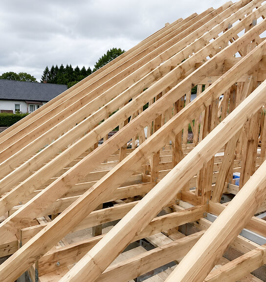 Dach Heilig's Blechle tragende Holzbereiche Dach Heilig's Blechle tragende Holzbereiche