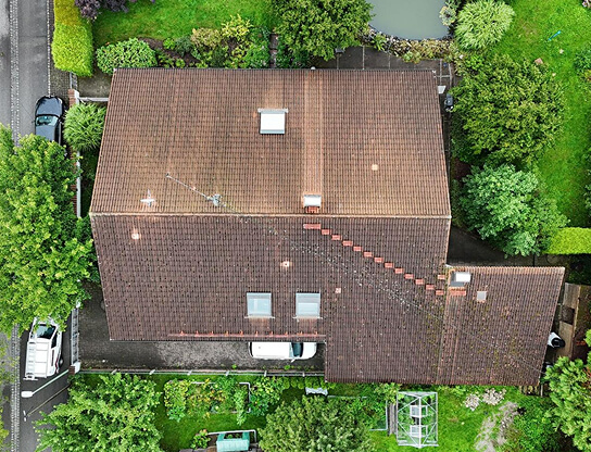 Dach Heilig's Blechle Unserer Dachkontrolle per Drohne